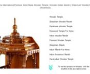 Click here&#62;https://amzn.to/488EfEW&#60;to see this product on Amazon!nnnnAs an Amazon Associate I earn from qualifying purchases. Thanks for your support!nnnnnnNagina International Premium Hand Made Wooden Temple &#124; Wooden Indian Mandir &#124; Sheesham Wooden Madir (Rosewood)nnWooden TemplenSheesham Wooden MandirnHandmade Wooden TemplenRosewood Temple For HomenIndian Wooden MandirnPremium Wooden TemplenSheesham MandirnIndian Mandir For HomenIndian Rosewood MandirnHandcrafted Wooden TemplenHindu Te