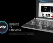 The Infinite TV exchange (ITX) is a marketplace where producers of quality content can showcase this material to broadcasters globally. The way to deliver quality content is evolving and ITX gives you the opportunity to highlight this content globally. Infinite TV Exchange - infinite content, infinite possibilities.