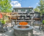 Gathering Place is a newly constructed lakefront home located on a northern finger of Deep Creek Lake (DCL), only a 10-minute drive to the top of WISP Mountain resort. This home is an ideal location for year round vacations as it sits only a few miles from some of the most popular DCL activities (e.g., Swallow Falls State Park (3.5 miles), Horseback riding (2 miles), WISP top of mountain parking area for skiing/white water rafting (6 miles), popular restaurants (UNO Pizzeria and Honi Bar 4.5 mil