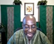 Brother Ishmael Tetteh interacts in a panel webinar,