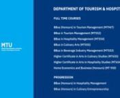 MTU Department of Tourism &amp; Hospitality Studies