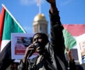 Members of Iowa City&#39;s Sudanese community rallied at the Pentacrest on Saturday, Oct. 30, as part of an international day of protests against the military takeover of the government in Sudan, and the harsh repression of civilian protesters opposing the military.