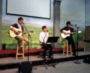 April 16th 2011 @ Heritage Baptist Church, my friends and I tried out for Word Of Life&#39;s Teens Involved competition as a group with 3 vocals, 2 guitars, and a Djembe as percussion.nTHE VERY LEFT PERSON is me, playing guitar with fingering accompaniment and singing the main melody part.nnThe center person is Daniel Son, playing Djembe and singing the Baritone chorus. Euisung Son, playing guitar with strum accompaniment and singing Tenor chorus.nnThe re-arrangement of the song was done by Euisung