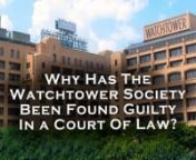 In June 2012, the jury at Alameda County Superior Court found the Watch Tower Society legally responsible for the abuse suffered by Candace Conti at the hands of now-convicted sex offender Jonathan Kendrick when she was only 9 years old. nThe Watchtower Society was held responsible because the elders in Fremont congregation (which young Candace attended) neglected to tell either of her parents that Kendrick had already molested at least two other children in the congregation. nThey maintained th
