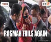 Rosmah Mansor failed for the second time to nullify her corruption case linked to the RM1.25 billion solar hybrid energy project for 369 rural schools in Sarawak.&#60;br/&#62;&#60;br/&#62;The Court of Appeal today unanimously allowed the prosecution&#39;s preliminary objection (PO) against the appeal by the wife of former prime minister Najib Abdul Razak.