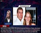 A 2009 settlement agreement between sex offender Jeffrey Epstein and Virginia Roberts Giuffre -- the woman who accused him of sexual abuse and of trafficking her to Prince Andrew, among others -- was unsealed Monday.&#60;br/&#62;&#60;br/&#62;VIEW MORE : https://bit.ly/1breakingnews