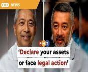 MACC chief Azam Baki reminds Mirzan and Mokhzani Mahathir to submit their asset declarations within the stipulated 30-day period.&#60;br/&#62;&#60;br/&#62;Read More: &#60;br/&#62;https://www.freemalaysiatoday.com/category/nation/2024/02/06/declare-your-assets-or-face-legal-action-macc-tells-dr-ms-sons/ &#60;br/&#62;&#60;br/&#62;Laporan Lanjut: &#60;br/&#62;https://www.freemalaysiatoday.com/category/bahasa/tempatan/2024/02/06/2-anak-dr-m-belum-isytihar-harta/&#60;br/&#62;&#60;br/&#62;Free Malaysia Today is an independent, bi-lingual news portal with a focus on Malaysian current affairs.&#60;br/&#62;&#60;br/&#62;Subscribe to our channel - http://bit.ly/2Qo08ry&#60;br/&#62;------------------------------------------------------------------------------------------------------------------------------------------------------&#60;br/&#62;Check us out at https://www.freemalaysiatoday.com&#60;br/&#62;Follow FMT on Facebook: http://bit.ly/2Rn6xEV&#60;br/&#62;Follow FMT on Dailymotion: https://bit.ly/2WGITHM&#60;br/&#62;Follow FMT on Twitter: http://bit.ly/2OCwH8a &#60;br/&#62;Follow FMT on Instagram: https://bit.ly/2OKJbc6&#60;br/&#62;Follow FMT on TikTok : https://bit.ly/3cpbWKK&#60;br/&#62;Follow FMT Telegram - https://bit.ly/2VUfOrv&#60;br/&#62;Follow FMT LinkedIn - https://bit.ly/3B1e8lN&#60;br/&#62;Follow FMT Lifestyle on Instagram: https://bit.ly/39dBDbe&#60;br/&#62;------------------------------------------------------------------------------------------------------------------------------------------------------&#60;br/&#62;Download FMT News App:&#60;br/&#62;Google Play – http://bit.ly/2YSuV46&#60;br/&#62;App Store – https://apple.co/2HNH7gZ&#60;br/&#62;Huawei AppGallery - https://bit.ly/2D2OpNP&#60;br/&#62;&#60;br/&#62;#FMTNews #AzamBaki #MahathirMohamad #Mirzan #Mokhzani #MACC