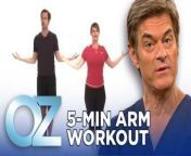 Get toned, sleek, sexy arms in just 5 minutes with this fast and effective workout from Dr. Oz&#39;s personal trainer Joel Harper.