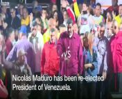 Venezuela&#39;s President Nicolás Maduro has won re-election to another six-year term, in a vote marred by an opposition boycott and claims of vote-rigging.
