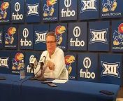 Kansas Jayhawks head coach Bill Self addresses the media after his team defeats the Baylor Bears 64-61 on February 10, 2024. He discusses the changes in the gameplan caused by the short bench, looks ahead to Monday&#39;s game against Texas Tech and more.