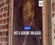 Experts say the painting of Van Gogh found during renovation works on a house in Belgium was not a self-portrait.