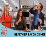 Foodies Alex Guarnaschelli, Jordin Sparks, Jamika Pessoa, and Daphne Oz investigate what really makes a better-for-you bacon. Then, they put the latest bacon products — from soda to turkey bacon to meat-free options — to the ultimate taste test.
