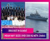 On February 27, the Indian Navy and Narcotics Control Bureau (NCB) seized nearly 3,300 kg of drugs from a ship near Porbandar in Gujarat. The ship had five crew members. This seizure is the biggest by the Navy in recent times. The drugs seized include 3,089 kilograms of charas, 158 kg of Methamphetamine and 25 kg of morphine, the Navy said. The Indian Navy did not specify the cost of the seizure. As reported by PTI, one kg of charas is priced at Rs 7 crore in international markets. All the crew members have been handed over to the law enforcement agencies by the Navy. Watch the video to know more.&#60;br/&#62;