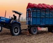How to pull heavy load | sonalika tractor performance vs Mahindra from hot bhabhi devar s