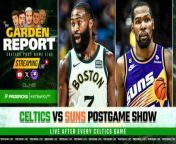 The Garden Report goes live following the Celtics game vs the Suns. Catch the Celtics Postgame Show featuring Bobby Manning, Josue Pavon and Jimmy Toscano as they offer insights and analysis from Boston&#39;s game in Phoenix.&#60;br/&#62;&#60;br/&#62;This episode of the Garden Report is brought to you by:&#60;br/&#62;&#60;br/&#62;Get in on the excitement with PrizePicks, America’s No. 1 Fantasy Sports App, where you can turn your hoops knowledge into serious cash. Download the app today and use code CLNS for a first deposit match up to &#36;100! Pick more. Pick less. It’s that Easy! &#60;br/&#62;&#60;br/&#62;Nutrafol Men! Take the first step to visibly thicker, healthier hair. For a limited time, Nutrafol is offering our listeners ten dollars off your first month’s subscription and free shipping when you go to Nutrafol.com/MEN and enter the promo code GARDEN!&#60;br/&#62;&#60;br/&#62;Football season may be over, but the action on the floor is heating up. Whether it’s Tournament Season or the fight for playoff homecourt, there’s no shortage of high stakes basketball moments this time of year. Quick withdrawals, easy gameplay and an enormous selection of players and stat types are what make PrizePicks the #1 daily fantasy sports app!&#60;br/&#62;&#60;br/&#62;#Celtics #NBA #GardenReport #CLNS