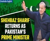 Watch as Shehbaz Sharif assumes office for his second term as Pakistan&#39;s Prime Minister, navigating through political challenges and economic landscapes. Stay updated on Pakistan&#39;s leadership journey and prospects. &#60;br/&#62; &#60;br/&#62; &#60;br/&#62;#Pakistan #ShehbazSharif #PrimeMinisterofPakistan #PakistanElections #PakistanElections2024 #PMLN #ShehbazSharifNews #PakistanNews #PakistanElectionsWinner #OneindiaNews&#60;br/&#62;~HT.178~PR.274~ED.102~GR.121~