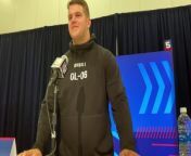 Versatile Duke offensive lineman Graham Barton talked about the Las Vegas Raiders at the NFL Scouting Combine.