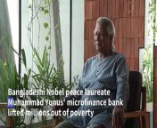 Bangladeshi Nobel peace laureate Muhammad Yunus says the right to free expression has &#39;kind of disappeared&#39; for government opponents in his country. Yunus says many believe Bangladesh&#39;s prime mininster Sheikh Hasina views him as a political threat.&#60;br/&#62;&#60;br/&#62;&#92;
