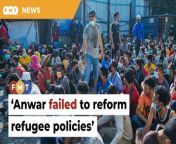 The group says the prime minister is following in the footsteps of his ‘nationalistic’ predecessors, ignoring his earlier pledges.&#60;br/&#62;&#60;br/&#62;&#60;br/&#62;Read More: https://www.freemalaysiatoday.com/category/nation/2024/03/06/anwar-has-largely-failed-in-refugee-policy-says-human-rights-watch/ &#60;br/&#62;&#60;br/&#62;Laporan Lanjut: https://www.freemalaysiatoday.com/category/bahasa/tempatan/2024/03/06/anwar-gagal-penuhi-janji-pembaharuan-dasar-pelarian-kata-hrw/&#60;br/&#62;&#60;br/&#62;Free Malaysia Today is an independent, bi-lingual news portal with a focus on Malaysian current affairs.&#60;br/&#62;&#60;br/&#62;Subscribe to our channel - http://bit.ly/2Qo08ry&#60;br/&#62;------------------------------------------------------------------------------------------------------------------------------------------------------&#60;br/&#62;Check us out at https://www.freemalaysiatoday.com&#60;br/&#62;Follow FMT on Facebook: https://bit.ly/49JJoo5&#60;br/&#62;Follow FMT on Dailymotion: https://bit.ly/2WGITHM&#60;br/&#62;Follow FMT on X: https://bit.ly/48zARSW &#60;br/&#62;Follow FMT on Instagram: https://bit.ly/48Cq76h&#60;br/&#62;Follow FMT on TikTok : https://bit.ly/3uKuQFp&#60;br/&#62;Follow FMT Berita on TikTok: https://bit.ly/48vpnQG &#60;br/&#62;Follow FMT Telegram - https://bit.ly/42VyzMX&#60;br/&#62;Follow FMT LinkedIn - https://bit.ly/42YytEb&#60;br/&#62;Follow FMT Lifestyle on Instagram: https://bit.ly/42WrsUj&#60;br/&#62;Follow FMT on WhatsApp: https://bit.ly/49GMbxW &#60;br/&#62;------------------------------------------------------------------------------------------------------------------------------------------------------&#60;br/&#62;Download FMT News App:&#60;br/&#62;Google Play – http://bit.ly/2YSuV46&#60;br/&#62;App Store – https://apple.co/2HNH7gZ&#60;br/&#62;Huawei AppGallery - https://bit.ly/2D2OpNP&#60;br/&#62;&#60;br/&#62;#FMTNews #AnwarIbrahim #FailToReform #RefugeePolicies #HumanRightWatch