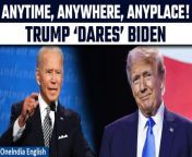 Former President Donald Trump challenges Joe Biden to a debate ahead of the November election, reversing his previous reluctance. Trump&#39;s move injects drama into the political arena after securing the Republican nomination. Memories of the fiery 2020 debates resurface as voters anticipate a potential rematch. &#60;br/&#62; &#60;br/&#62;#DonaldTrump #TrumpvsBiden #BidenvsTrump #TrumpDebates #TrumpWins #Trump2024 #USelections #AmericaElections #Worldnews #Oneindia #Oneindianews &#60;br/&#62;~HT.99~PR.152~ED.102~