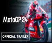 MotoGP 24 is the latest installment in the high-speed motorcycle racing series developed by Milestone. Players will race into the 2024 season with new uncharted landscapes to enjoy. The Riders Market, MotoGP Stewards, the new LiveGP Championship, and more are included within the offering of MotoGP 2024. MotoGP 24 is launching on May 2 for PlayStation 4 (PS4) PlayStation 5 (PS5), Xbox One, Xbox Series S&#124;X, Nintendo Switch, and PC.