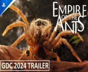 Empire of the Ants - GDC 2024 Trailer &#124; PS5 Games&#60;br/&#62;&#60;br/&#62;&#39;Empire of the Ants&#39; arrives in 2024 as an epic 3D Real-Time Strategy game on PlayStation 5.&#60;br/&#62;&#60;br/&#62;French Studio Tower Five, powered by Unreal Engine 5, redefines photo-realism, offering a breathtaking journey where the smallest heroes steal the spotlight. &#60;br/&#62;&#60;br/&#62;Explore, strategize, confront and engage in diplomacy to triumph over the myriad of challenges that lie ahead. &#60;br/&#62;&#60;br/&#62;#ps5 #ps5games