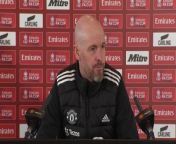 Manchester United boss Erik Ten Hag on the fitness of Rasmus Hojlund, Harry Maguire, Aaron Wan Bissaka, Mason Mount and Tom Heaton ahead of their FA Cup quarter-final clash with Liverpool&#60;br/&#62;Manchester, UK