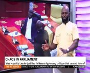 Chaos in Parliament: Was majority leader justified in Naana Agyemang critique that caused furore? - The Big Agenda on Adom TV (11-3-24)&#60;br/&#62;&#60;br/&#62;#thebigagenda &#60;br/&#62;#adomtv &#60;br/&#62;#adomonline &#60;br/&#62;&#60;br/&#62;Subscribe for more videos just like this: https://www.youtube.com/channel/UCKlgbbF9wphTKATOWiG5jPQ/&#60;br/&#62;&#60;br/&#62;Follow us on: Facebook: https://www.facebook.com/adomtv/&#60;br/&#62;Twitter: https://twitter.com/adom_tv&#60;br/&#62;Instagram:https://www.instagram.com/adomtv/&#60;br/&#62;TikTok: https://www.tiktok.com/@adom_tv&#60;br/&#62;&#60;br/&#62;Click this for more news:&#60;br/&#62;https://www.adomonline.com/