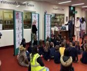 Portsmouth History Centre unveiled a display all about Hertha Ayrton with help from pupils from Bramble Infant School in Portsmouth.
