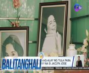Isang heartfelt na tula ang inialay ni Andi Eigenmann para sa yumaong nanay na si Jaclyn Jose.&#60;br/&#62;&#60;br/&#62;&#60;br/&#62;Balitanghali is the daily noontime newscast of GTV anchored by Raffy Tima and Connie Sison. It airs Mondays to Fridays at 10:30 AM (PHL Time). For more videos from Balitanghali, visit http://www.gmanews.tv/balitanghali.&#60;br/&#62;&#60;br/&#62;#GMAIntegratedNews #KapusoStream&#60;br/&#62;&#60;br/&#62;Breaking news and stories from the Philippines and abroad:&#60;br/&#62;GMA Integrated News Portal: http://www.gmanews.tv&#60;br/&#62;Facebook: http://www.facebook.com/gmanews&#60;br/&#62;TikTok: https://www.tiktok.com/@gmanews&#60;br/&#62;Twitter: http://www.twitter.com/gmanews&#60;br/&#62;Instagram: http://www.instagram.com/gmanews&#60;br/&#62;&#60;br/&#62;GMA Network Kapuso programs on GMA Pinoy TV: https://gmapinoytv.com/subscribe