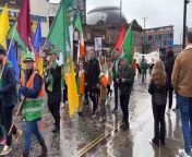 The St Patrick&#39;s Day Parade made its way from Millennium Square around city centre.