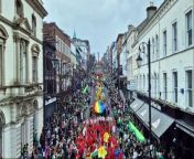 The massive St Patrick&#39;s Day parade in Derry 2024.