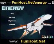 At FunHost.Net/energy, This is a simple collection and avoiding game. In the game, your are a pilot of a mining aircraft and working on a routine mission. Unfortunately, you encountered the enemy&#39;s attack. Your aircraft is not designed for fight and nobody can help you for now, all you can do is avoid a mass of mines with your excellent driving skill! This is a simple collection and avoiding game. In the game, your are a pilot of a mining aircraft and working on a routine mission. Unfortunately, you encountered the enemy&#39;s attack. Your aircraft is not designed for fight and nobody can help you for now, all you can do is avoid a mass of mines with your excellent driving skill! Use Mouse or Arrow Keys or WASD to move Ctrl - burst Ion Shield Space - skip dialog Esc - exit (Driving, Fighting Game) .&#60;br/&#62;&#60;br/&#62;Play Energy for Free at FunHost.Net/energy on FunHost.Net , The Fun Host of Apps and Games!&#60;br/&#62;&#60;br/&#62;Energy : FunHost.Net/energy &#60;br/&#62;www: FunHost.Net &#60;br/&#62;Facebook: facebook.com/FunHostApps &#60;br/&#62;Twitter: twitter.com/FunHost &#60;br/&#62;