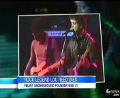 Rock legend Lou Reed Dies.