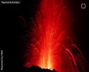 Mt. Etna&#39;s latest eruptions, which can last days and even weeks, began on Monday evening. The giant orange fountains of lava, spewing toward the sky, could be seen in the city of Catania and the resort town of Taormina.