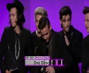One Direction WINS Favorite Pop/Rock Band on American Music Awards 2014