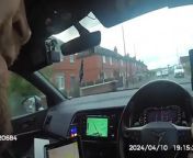 Speeding driver reverses wrong way at 60mph before he is caught by police officer - on a bike from police rape xxx