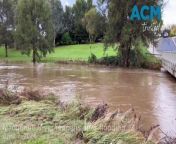WATCH: The height of the Macquarie River has fallen, allowing the low level bridge on Hereford Street to reopen to traffic at about 8am on April 7, 2024.