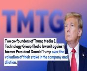 Trump Media &amp; Technology Group shares have fallen since their public debut in late March 2024.&#60;br/&#62;&#60;br/&#62;Several legal challenges by the co-founders of the company could move forward and impact the timeline of insider shares being sold.