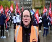 STRIKING CARE WORKERS RALLY FOR FAIR PAY&#60;br/&#62;&#60;br/&#62;Union warns councils not to scapegoat women workers for looming financial calamity&#60;br/&#62;Councils must not scapegoat women workers for multi-million pound equal pay claims threatening to bankrupt them, according to GMB Scotland secretary Louise Gilmour.&#60;br/&#62;She warned women fighting for fair pay must not be blamed for the financial calamity threatening to&#60;br/&#62;engulf some local authorities.&#60;br/&#62;Gilmour spoke out as home care workers striking across three council areas gathered in Glasgow to demand their pay reflects their roles and responsibilities.&#60;br/&#62;The union warns most councils are still failing to engage with the claims for equal pay while unfairly suggesting the money should be spent on threatened services.&#60;br/&#62;Gilmour said: “We know local authorities are struggling to make ends meet and we know why.&#60;br/&#62;“But to suggest women workers are somehow making things worse by asking for money they are owed and, in many cases, have been owed for years is as dishonest as it is disgraceful.&#60;br/&#62;“To blame equal pay claims instead of the systemic pay discrimination that has prevailed in our&#60;br/&#62;councils is scapegoating workers only asking for what they are owed.&#60;br/&#62;“It is an attempt to guilt women into believing they are being greedy and risking men’s jobs by simply asking for what they are due and have been due for years and years.&#60;br/&#62;“The cost of settling equal pay issues is looming over Scotland’s local councils but is not about&#60;br/&#62;women, it is about fairness and has been too long coming.”&#60;br/&#62;Strikes involving the union’s members working in home care across Falkirk, Renfrewshire and West Dunbartonshire Councils are underway this week.&#60;br/&#62;GMB Scotland, representing relatively low-paid women across the public sector, has warned claims&#60;br/&#62;totalling tens of millions of pounds will risk sinking local authorities without government&#60;br/&#62;intervention.&#60;br/&#62;Gilmour has written to first minister Humza Yousaf urging him to support the creation of a new specialist body to decide on pay discrimination claims across the country and enforce awards because local authorities are refusing to face reality.&#60;br/&#62;Gilmour said: “Scotland’s councils are approaching equal pay claims like the Titanic approaching the iceberg.&#60;br/&#62;“Councillors have their heads in the sand and executives have their fingers in their ears but these equal pay claims will come, will be won and will need to be settled.&#60;br/&#62;“It is understandable that our councils are refusing to acknowledge the reality because the reality is unthinkable and the scale of these claims unimaginable for local authorities already being forced to cut services.&#60;br/&#62;“Women who have been underpaid for far too long will still win these claims, however, and, unless that process is properly managed now, the impact on our councils and the communities they serve could be disastrous.”&#60;br/&#62;Care workers, mostly relatively low paid women, are striking in Falkirk, West Dunbartonshire and Renfrewshire council