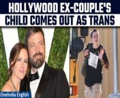 In a heartfelt revelation, Hollywood stars Ben Affleck and Jennifer Garner share the news of their 15-year-old child coming out as transgender. Witness the emotional journey as Fin Affleck publicly unveils their true identity, marking a significant milestone for the family. Stay tuned for the exclusive details and heartfelt messages from Affleck and Garner. &#60;br/&#62; &#60;br/&#62;#Hollywood #HollywoodCouple #Transgender #TransIdentity #BenAffleck #JenniferGarner #BenJennifer #FinAffleck #EntertainmentNews #Oneindia&#60;br/&#62;~PR.274~ED.155~