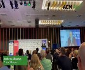 Prime Minister Anthony Albanese speaks on the Future Made in Australia Act at the Queensland Media Club. Video by Alison Paterson.