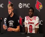 Louisville QB Tyler Shough and WR Chris Bell Spring Game Postgame (4\ 19\ 24) from shough raat