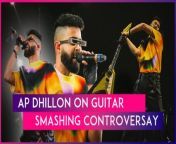 Popular Punjabi singer AP Dhillon faced sharp criticism for breaking his guitar during his performance at the Coachella music festival. A certain section of netizens slammed AP Dhillon for disrespecting the instrument that helped shape his career and expressed their disapproval of it. Finally, AP has responded to the outcry. Taking to his Instagram handle, he posted a series of photos from his performance and captioned it, “The media is controlled, and I’m out of control.” The singer also posted a still from his performance, in which the words &#92;