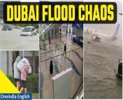 Intense rainfall transforms Dubai into a waterlogged city, with flooded roads, stalled cars, and disrupted flight operations. Adverse weather conditions grip the city as residents navigate through the chaos. &#60;br/&#62; &#60;br/&#62;#Dubai #DubaiFloods #DubaiRains #DubaiWater #UAEFloods #UAERains #UAENews #UnitedArabEmirates #DubaiWeather #DubaiNews #DubaiWeatherUpdate #Oneindia&#60;br/&#62;~PR.274~ED.101~GR.122~