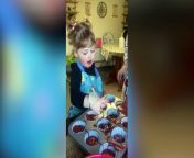 Toddler chef from west Wales shows off her cooking skills on social media from aunt skill