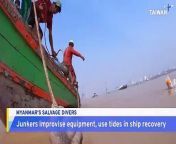 A group of salvage divers are using improvised equipment to brave strong currents and murky waters in the rivers around Mynanmar&#39;s Yangon City. They&#39;ve devised a way to pull shipwrecks from the rivers&#39; depths using the power of the moon.