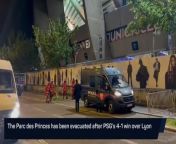 Fire at Parc des Princes after PSG win from free fire game play
