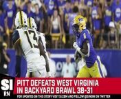 Pittsburgh defeated West Virginia 38-31 in the Backyard Brawl.