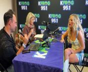 Megan Moroney talks with Kelli and Guy at Stagecoach.